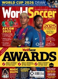Titelbild der Ausgabe 1/2026 von World Soccer. Diese Zeitschrift und viele weitere Sportmagazine als Abo oder epaper bei United Kiosk online kaufen.