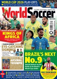 Titelbild der Ausgabe 3/2026 von World Soccer. Diese Zeitschrift und viele weitere Sportmagazine als Abo oder epaper bei United Kiosk online kaufen.