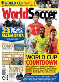 Titelbild der Ausgabe 4/2026 von World Soccer. Diese Zeitschrift und viele weitere Sportmagazine als Abo oder epaper bei United Kiosk online kaufen.