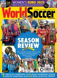 Titelbild der Ausgabe 7/2025 von World Soccer. Diese Zeitschrift und viele weitere Sportmagazine als Abo oder epaper bei United Kiosk online kaufen.