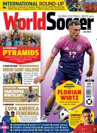 Titelbild der Ausgabe 8/2025 von World Soccer. Diese Zeitschrift und viele weitere Sportmagazine als Abo oder epaper bei United Kiosk online kaufen.