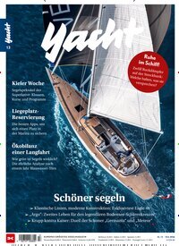 Titelbild der Ausgabe 13/2026 von Yacht. Diese Zeitschrift und viele weitere Sportmagazine als Abo oder epaper bei United Kiosk online kaufen.