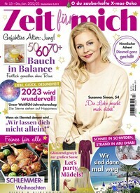 Titelbild der Ausgabe 13/2022 von Zeit für mich. Diese Zeitschrift und viele weitere Frauenzeitschriften als Abo oder epaper bei United Kiosk online kaufen.
