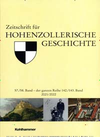 Titelbild der Ausgabe 1/2024 von Zeitschrift für Hohenzollerische Geschichte. Diese Zeitschrift und viele weitere Wissenschaftsmagazine als Abo oder epaper bei United Kiosk online kaufen.
