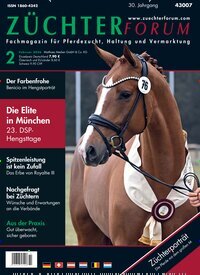 Titelbild der Ausgabe 2/2026 von Züchterforum. Diese Zeitschrift und viele weitere Sportmagazine als Abo oder epaper bei United Kiosk online kaufen.
