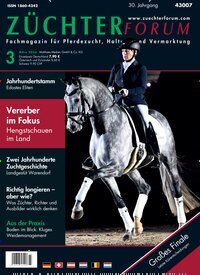 Titelbild der Ausgabe 3/2026 von Züchterforum. Diese Zeitschrift und viele weitere Sportmagazine als Abo oder epaper bei United Kiosk online kaufen.