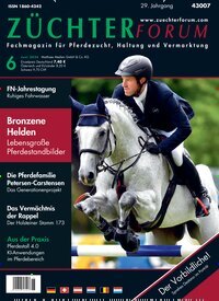 Titelbild der Ausgabe 6/2025 von Züchterforum. Diese Zeitschrift und viele weitere Sportmagazine als Abo oder epaper bei United Kiosk online kaufen.