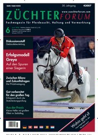Titelbild der Ausgabe 6/2026 von Züchterforum. Diese Zeitschrift und viele weitere Sportmagazine als Abo oder epaper bei United Kiosk online kaufen.