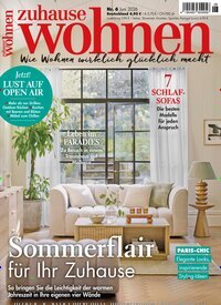 Titelbild der Ausgabe 6/2026 von Zuhause Wohnen. Diese Zeitschrift und viele weitere Gartenzeitschriften und Wohnzeitschriften als Abo oder epaper bei United Kiosk online kaufen.