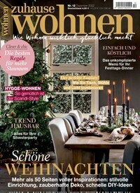 Titelbild der Ausgabe 12/2022 von Zuhause Wohnen. Diese Zeitschrift und viele weitere Gartenzeitschriften und Wohnzeitschriften als Abo oder epaper bei United Kiosk online kaufen.