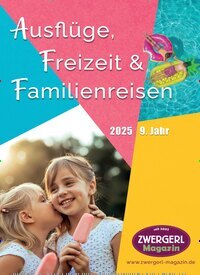 Titelbild der Ausgabe 1/2025 von Zwergerl Ausflüge, Freizeit & Familienreisen. Diese Zeitschrift und viele weitere Reisemagazine, Freizeitmagazine und Wissensmagazine als Abo oder epaper bei United Kiosk online kaufen.
