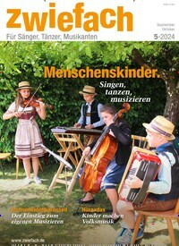 Titelbild der Ausgabe 5/2024 von zwiefach. Diese Zeitschrift und viele weitere Reisemagazine, Freizeitmagazine und Wissensmagazine als Abo oder epaper bei United Kiosk online kaufen.